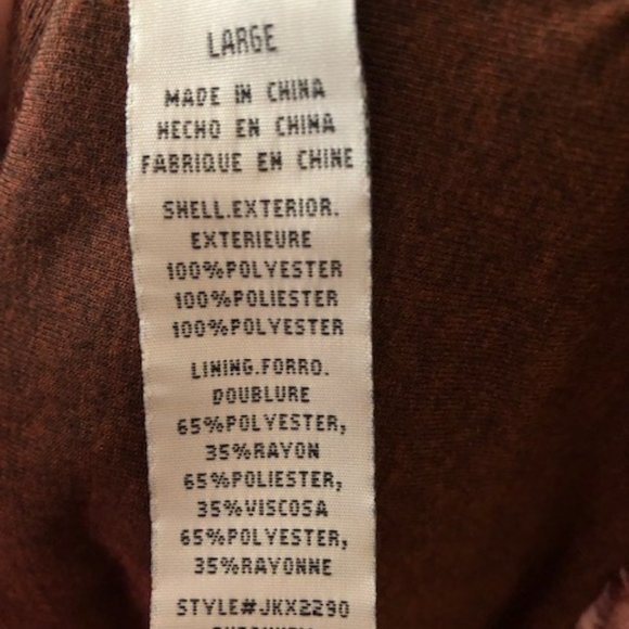 Sz L Altar’d State Maroon Zip Wubby Teddy Pullover - Picture 10 of 10